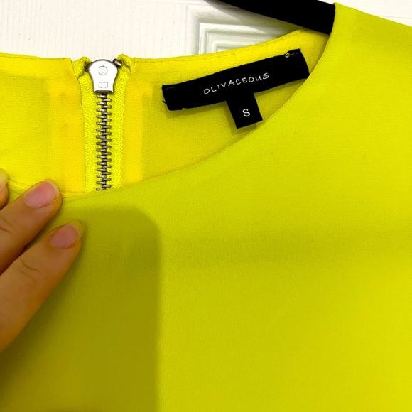 Olivaceous Neon Dress - Size Small - Picture 3 of 3